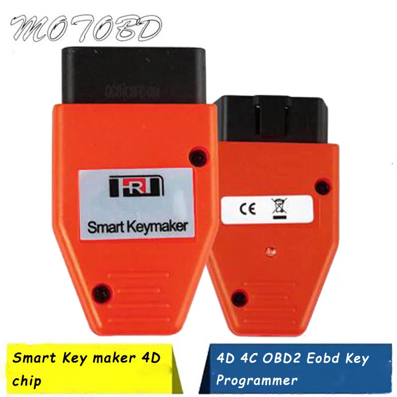 

Smart Key Maker 4D 4C Chip Smart Keymaker OBD2 Eobd Key Programmer (Red Color) Automotive Tools