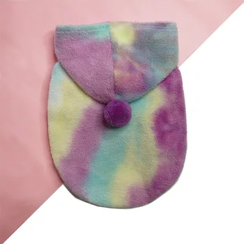 

Colourful Print French Winter Warm Hoodies Pet Dog Clothes for Small Dogs Clothing Chihuahua Pug Costume Ropa Para Perro S-2XL