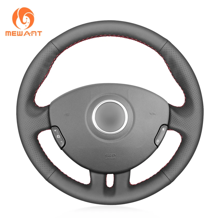MEWANT черный чехол рулевого колеса автомобиля из искусственной кожи для Renault Clio 3 2005