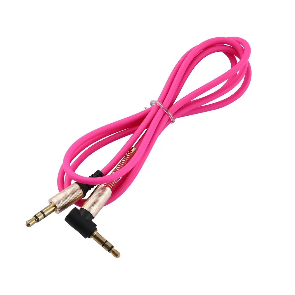 3.5 mm Jack 1M AUX Audio Cable Male to Gold Plug line Cord Spring For Phone Car Speaker Headphone | Электроника
