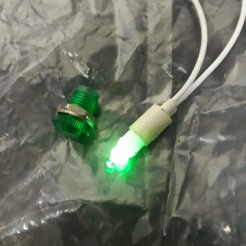 Signal Lamp 5Pcs Panel Mounting Neon Indicator Red Green Yellow Lights 380V 220V 12V/24V DC XD 10mm Pilot Guiding