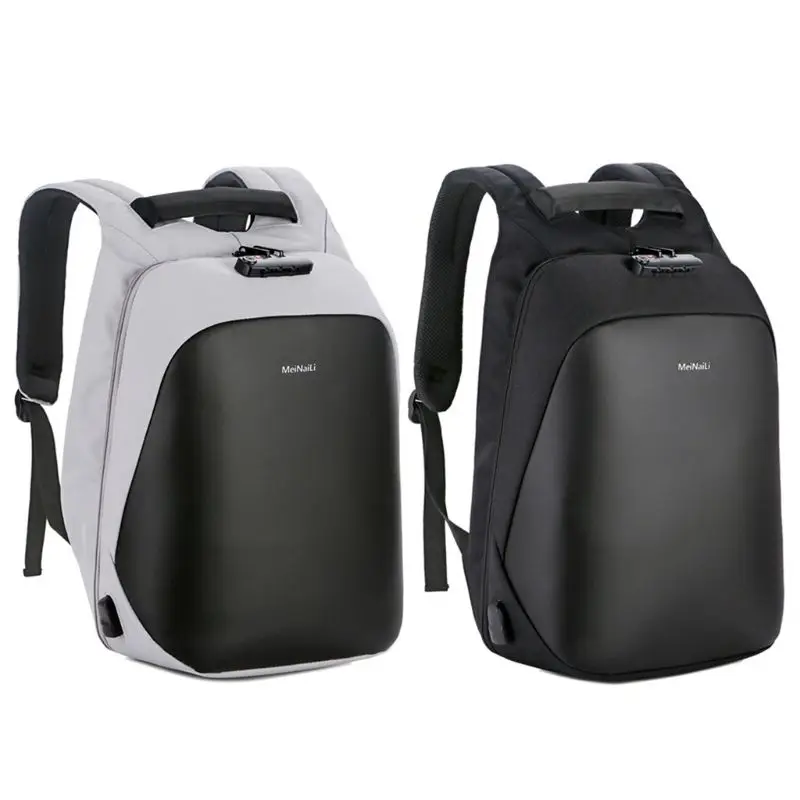 

Men Anti Thief Backpack with Coded Lock USB Port Waterproof Shoulder Bag Work
