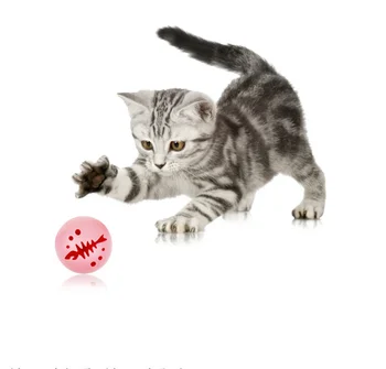

3PCS/Set Cat Toy Ball Catnip Bell Electronic Rolling Ball LED Flash Light Balls Funny Interactive Pet Supplies for Kitten Cats