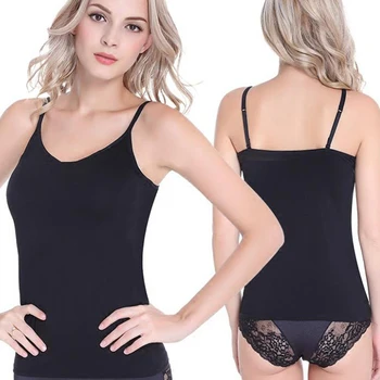 

Womens Wireless Camis Seamless Camisole Padded Solid Camisole Straps One Size