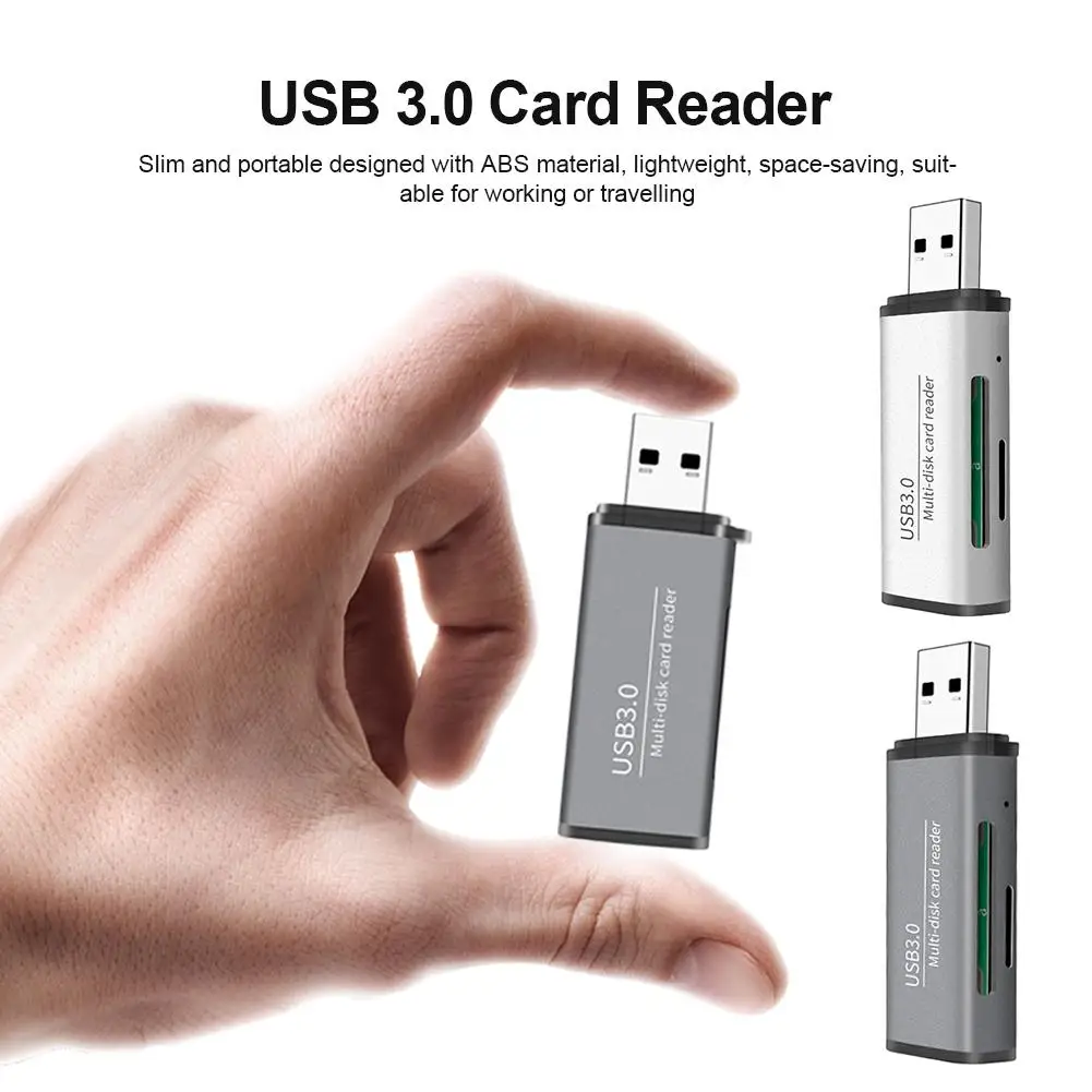 2 в 1 портативный USB 3 0 Мульти устройство для чтения карт памяти TF SD Micro SDXC SDHC карта
