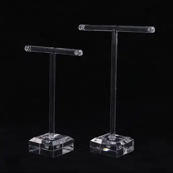 

2 Pcs/Set Earrings Shelf Jewelry Display Rack T Shape Stand Show Charms Universal Professional Showcase Boutique