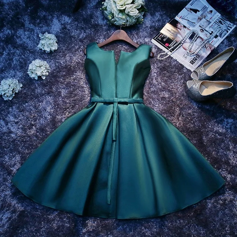 

Cocktail Dresses 2019 Pleated Women Formal Prom Party Gown Short Cocktail Dress Sukienka koktajlowa