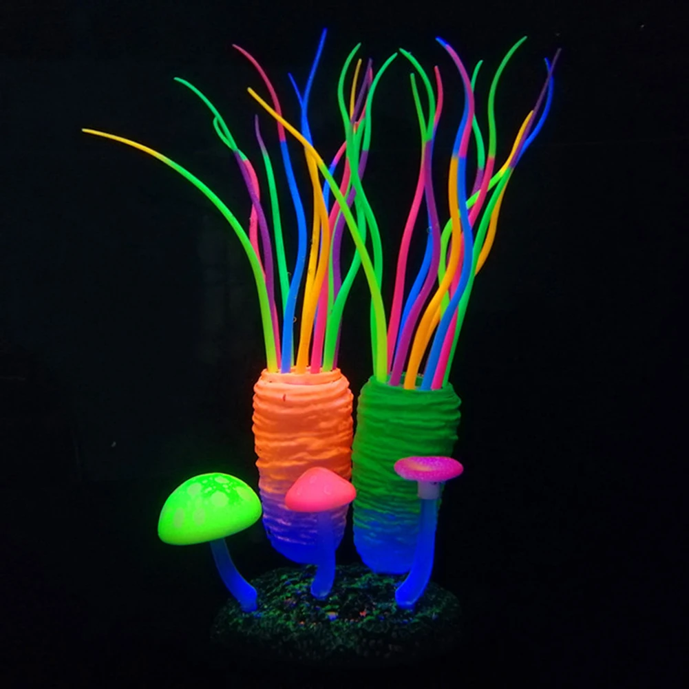 Aquarium Fish Tank Decoration Artificial Plant Silicone Sea Squirt Fake Plant Aquarium Decoration Pet Products