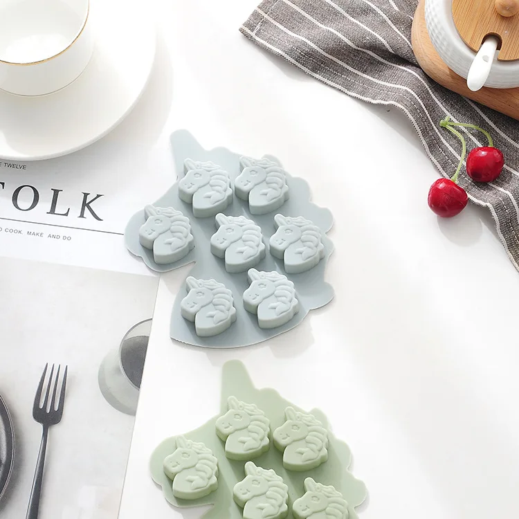 Silicone Chocolate Mold 7 Shapes Chocolate Baking Non-stick Silicone Cake Mold Jelly and Candy Mold 3D DIY Mold Bakery Tools