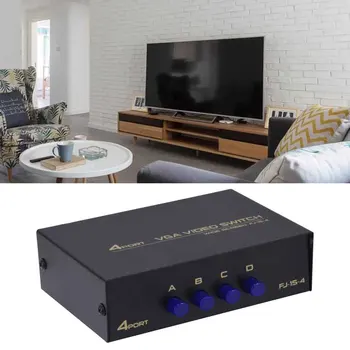 

4 Ports USB 2.0 KVM Switch Hub Sharing VGA Accessories HDMI For Computer Stable Displayport Metal Splitter Box Selector