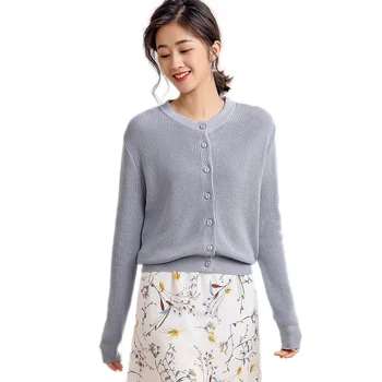 

2020 New Arrival Spring Women's Cardigan Sweater Autumn Long Sleeve Korean Sweet Knitwear Shirt Cardigan With Button Jacket Coat