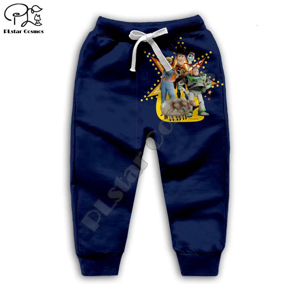 Kids kawaii Forky print Toy Story 4 3d hoodies set/t shirt/zipper boy girl sweatshirt shorts Cartoon woody Buzz Lightyear pants