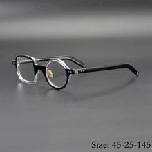 Винтажные качественные ацетатные очки, Железный человек в том же стиле, квадратная/круглая оправа HP201, очки для женщин и мужчин, чехол в коробке по рецепту