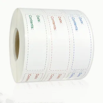 

150pcs/roll Food Freezer Labels Self-Adhesive Stickers Container Bottle Storage Packing DIY Handmade Date Decorative applique