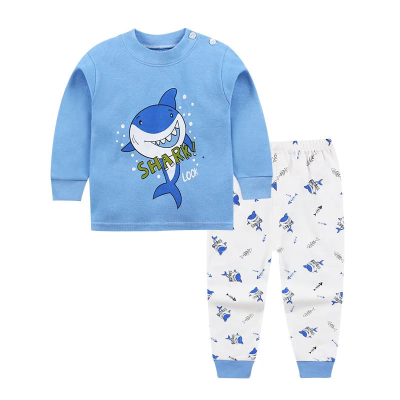 SAILEROAD/Детские пижамы; детский пижамный комплект с рисунком льва; пижама с длинными рукавами для маленьких мальчиков; детская пижама; Ночная одежда для девочек - Цвет: Бежевый