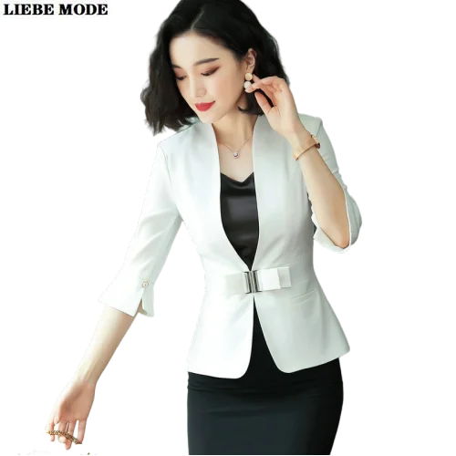 

Женский офисный пиджак, черный, белый, бордовый пиджак, весна-лето 2021