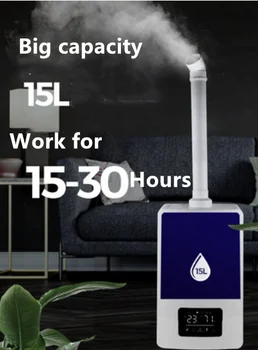 

15L Industrial Air Ultrasonic humidifier Mute Commercial Supermarket Vegetables Mist Maker Fogger Spray Anion Humidifiers