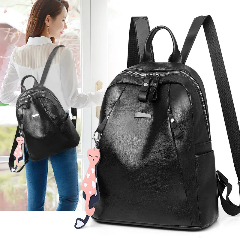 Рюкзак с перекрещивающимися краями; Новинка года; стильный рюкзак из искусственной кожи в Корейском стиле; Повседневная дорожная сумка; школьная сумка для подростков