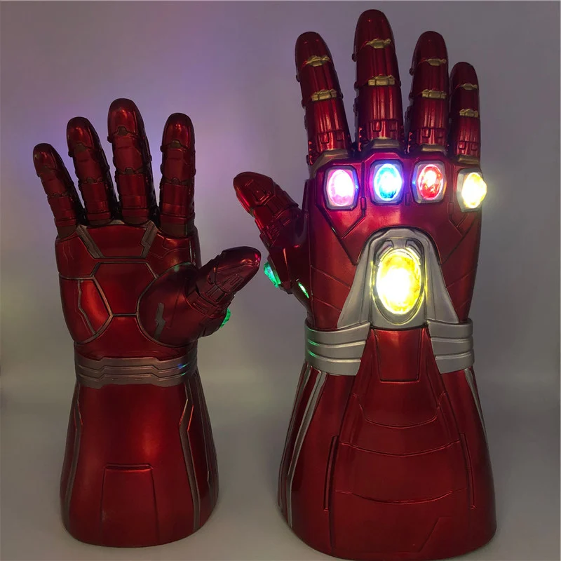1: 1 Thanos 4 Infinity Gauntlet перчатки Бесконечность военный светильник светодиодный фигурка косплей реквизит подарок на Хэллоуин для детей