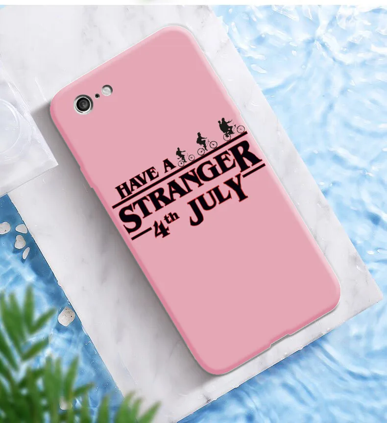 phone cases for iphone 7 Stranger things season 3 phone case for iPhone X XR XS 11 12Pro Mini MAX 6 7 8 plus SE For clear soft Silicone Matte Pink cover iphone 7 waterproof case