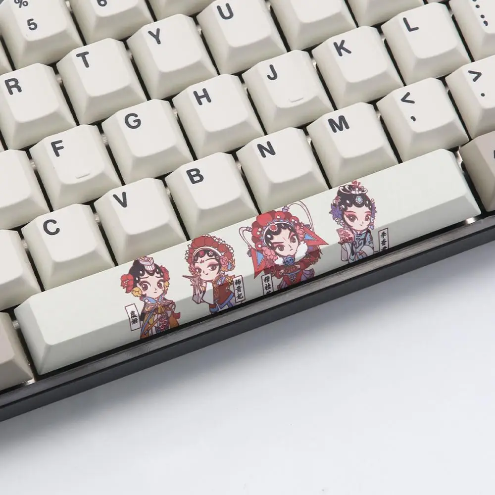 Пять Сторон краситель подложка Spacebar PBT 6.25U Вишневый профиль keycap для DIY