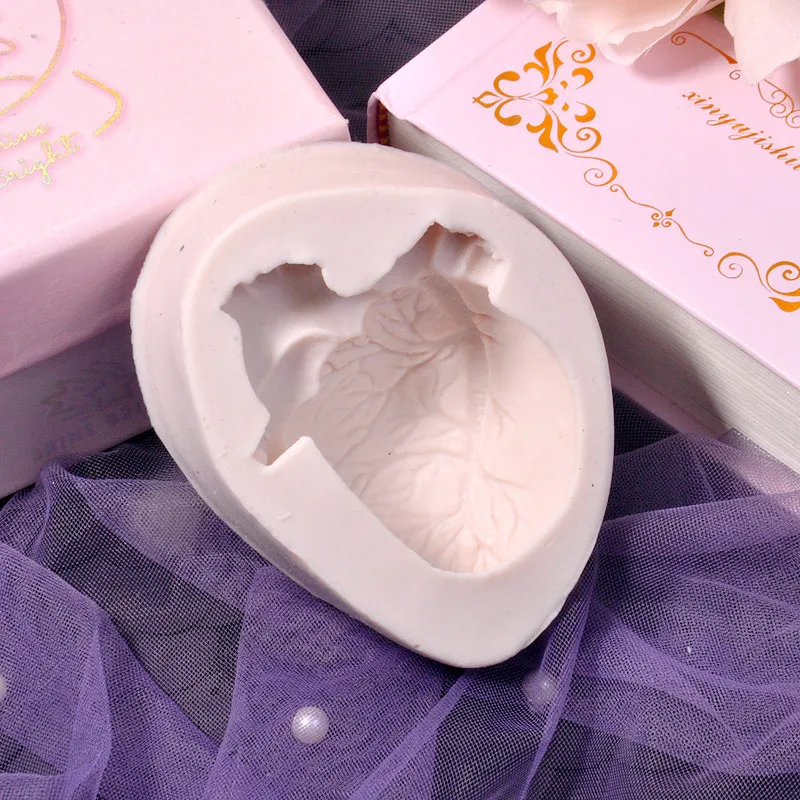 Силиконовая форма для помадки на Хэллоуин, 3D форма сердца, форма для торта, шоколада, форма для жевательной пасты, форма для свечей, инструменты для украшения торта, сахарное ремесло