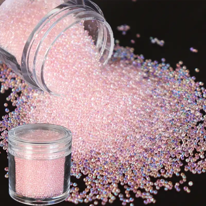 Caviar Contas De Cristal Bolas De Vidro Minusculos Strass Para Manicure Micro Talao Para A Decoracao De Unhas Encantos Diy Acessorios Da Arte Do Prego Aliexpress
