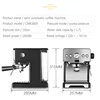 15bar Coffee Maker Espresso maker Semi-Automatic Pump Type Cappuccino Milk Bubble Maker Italian Coffee Machine CRM3605 for home ► Photo 2/6