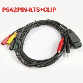 

PSA2PIN-KTS + Clip To 4Bananas for Citroen Car Scanner Connector 2pin +2Clips To 4 CD Banana Plug Adapter Cable