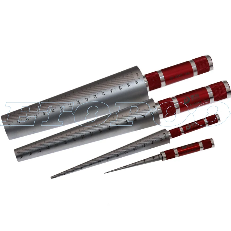 4pcs/set Conical feeler gauge taper cone cylinder gauge hole size