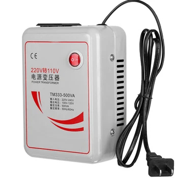 

1Pcs AC 220v to 110v Inverter Charger Voltage Transformer Step Down Converter Voltage Converter 500W Adapter Pure Copper Coil