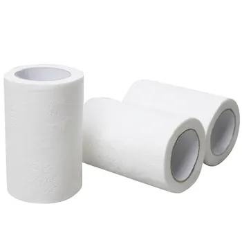 

4 Layers Roll Toilet Paper Bathroom Wood Pulp Paper Tissue Rolling Paper Pure Wood Coreless Roll Paper Household Toilet Paper