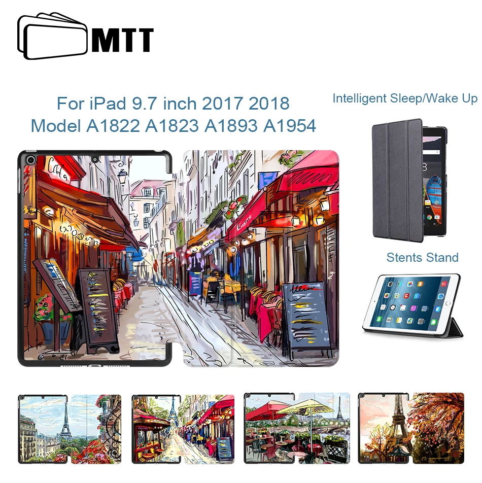 Чехол из искусственной кожи для iPad 9,7 дюймов Складной флип-Стенд протектор чехол для apple iPad 9,7 масляный планшет для рисования чехол