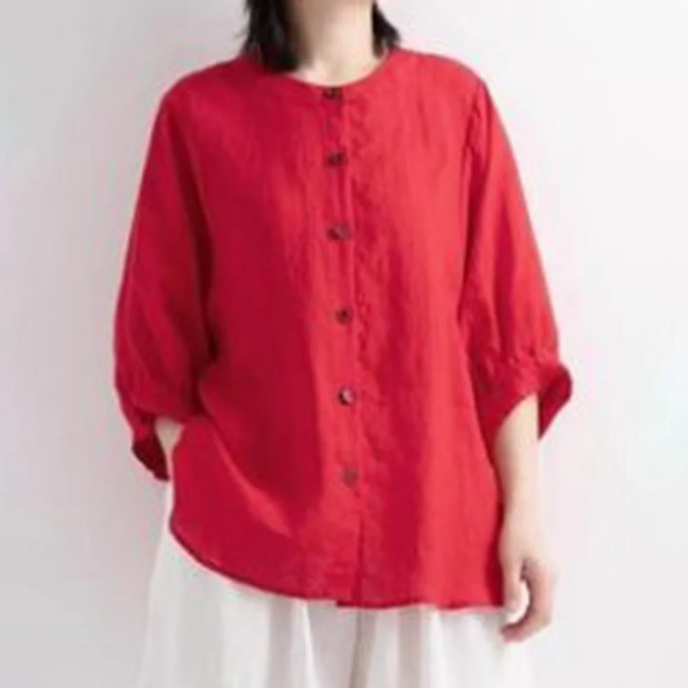 Повседневная Блузка туника топы блузка простая Летняя женская блуза с коротким