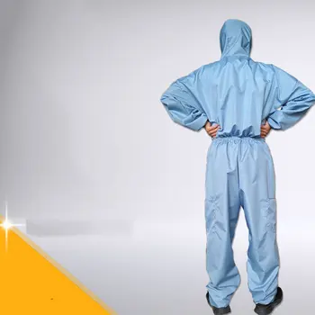 

Work Clothes Non-Woven Protective Clothing Siamese With Cap Dust-Proof Spray Paint Breeding Enzyme Clothing