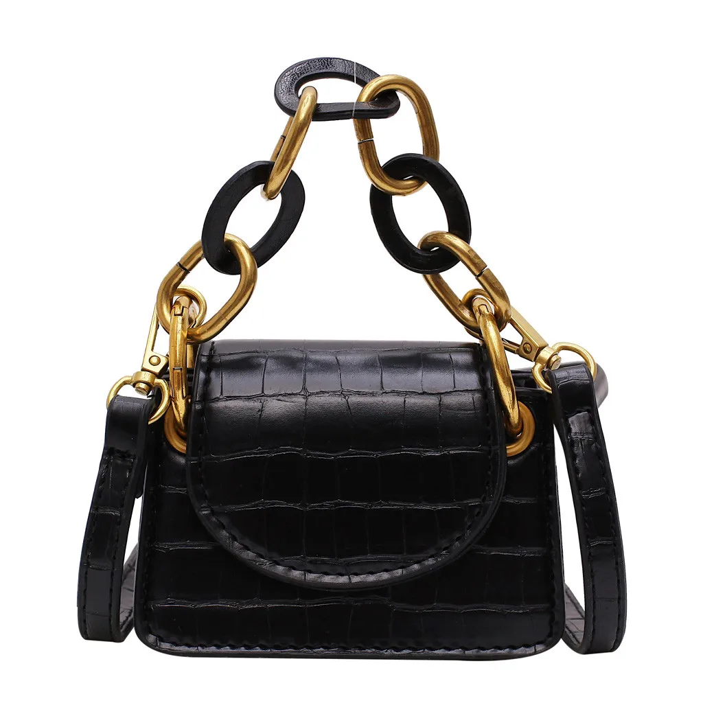

2019 New Women Crossbady Bags Alligator Shoulder Mini Chain Candy Color Handbag Phone Pockets bolsos mujer de marca famosa 2019