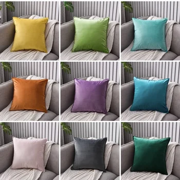 

40x40cm Cushion Cover Sofa Decorative Pillows Cover Velvet Pillow Case for Living Room Car Decoration 45x45 Home Decor