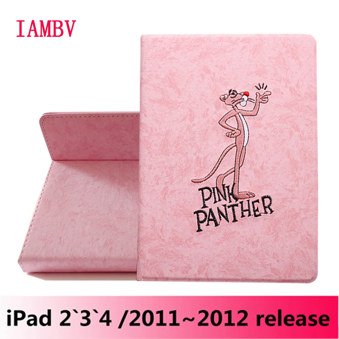 Чехол для iPad 2 3 4 3D с вышитыми персонажами из мультфильмов кожаный чехол планшета