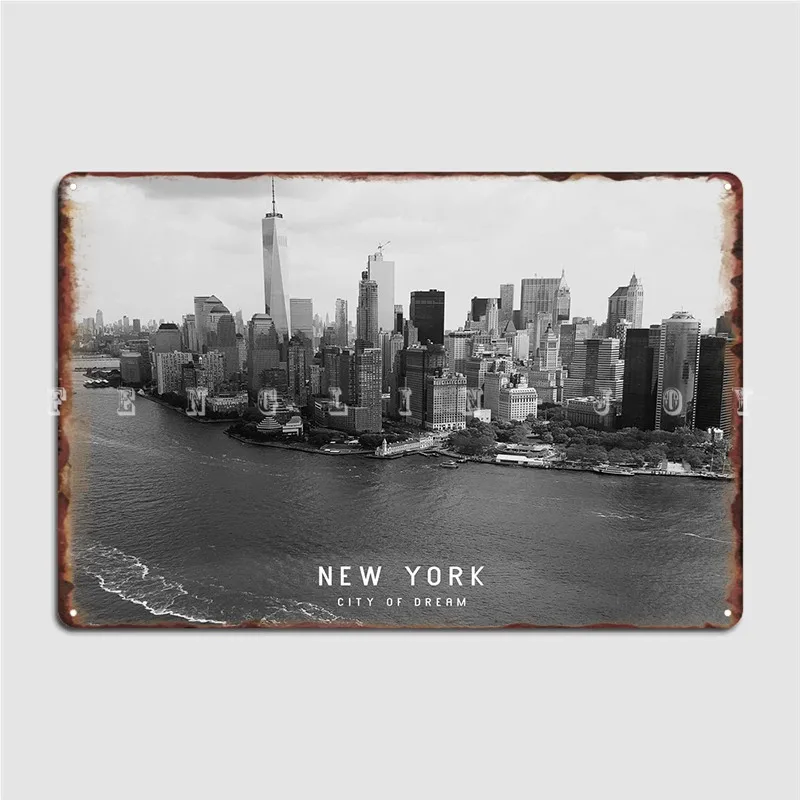 

New York Poster Metal Plaque Club Party Bar Cave Custom Wall Decor Tin Sign Poster