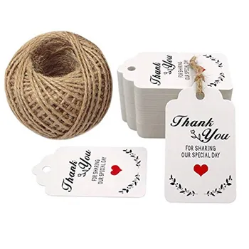 

Thank You for Sharing Our Special Day Tags, Wedding Favor Gift Tags for Craft Hang Price Tags DIY & Gift Wrapping 300Pcs Lot