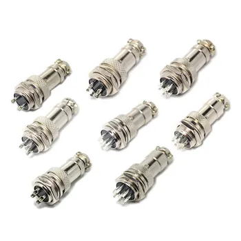 

20 Set/lot GX16 2/3/4/5/6/7/8/9/10 Pin Male & Female 16mm L70-78 Circular Aviation Socket Plug Wire Panel Connector