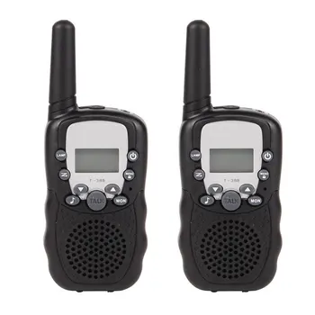 

2pcs in pair T-388 Mini Walkie Talkie UHF 462.550-467.7125MHz 0.5W 22CH For Kid Children LCD Display A0762Z 2pcs two way radio