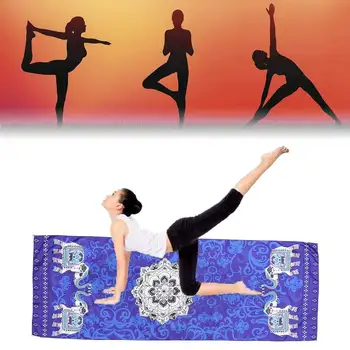 

New Body Line Printing Yoga Mat Towel Collapsible Yoga Mat Blanket Fitness for Gym Pilates Non-slip Slimming Exercise Soft Towel