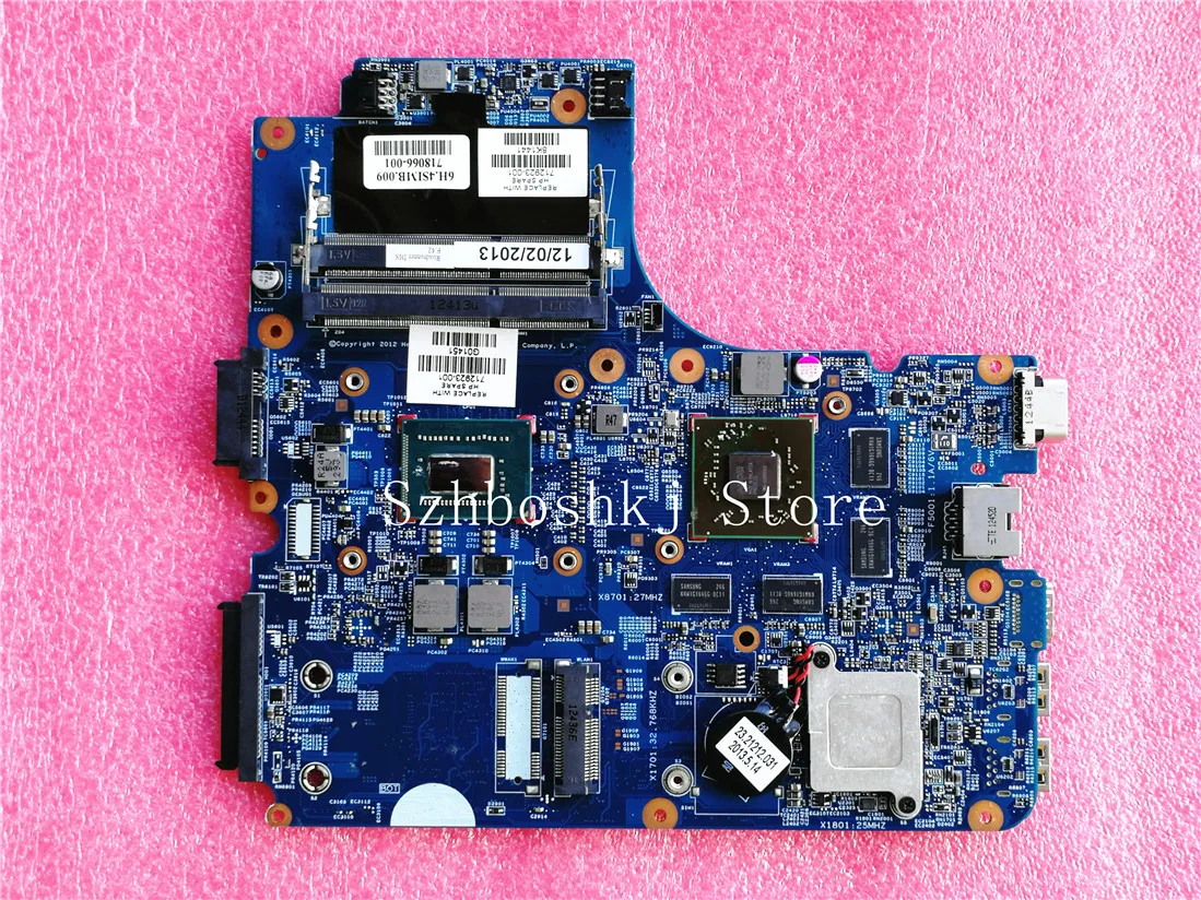 712923 001 Бесплатная доставка для HP Probook 4540S 4441S 501 601 Материнская плата ноутбука I3 3110M