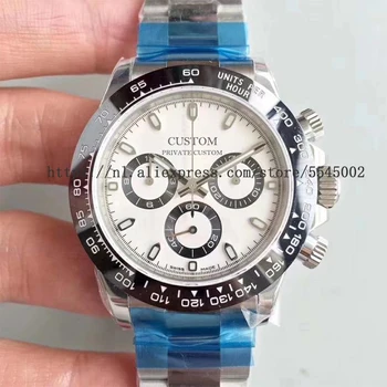 

Design 775000 Movement 40mm Men's Watch Automatic Mechanical Watch Sapphire Glass Stainless Steel Case Men's Orologio Automatico