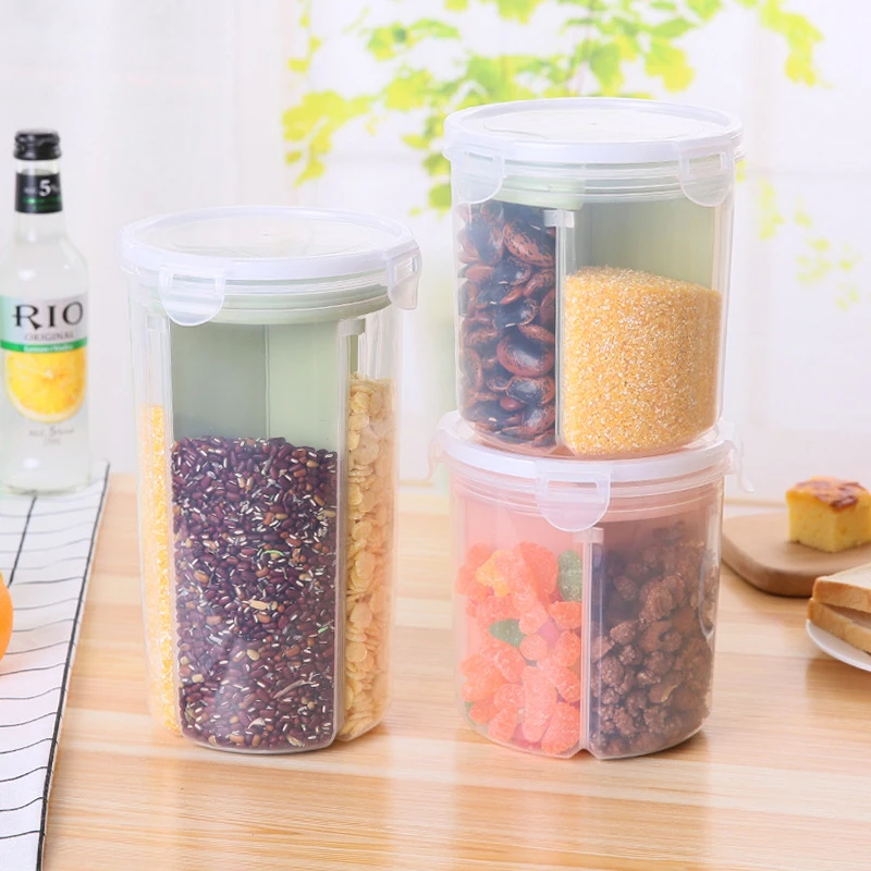 

Plastic Pp Kitchen Storage Supplies Rotating Rice Cans Miscellaneous Grain Storage Bins Grid Meters Barrel Storage Rice Box