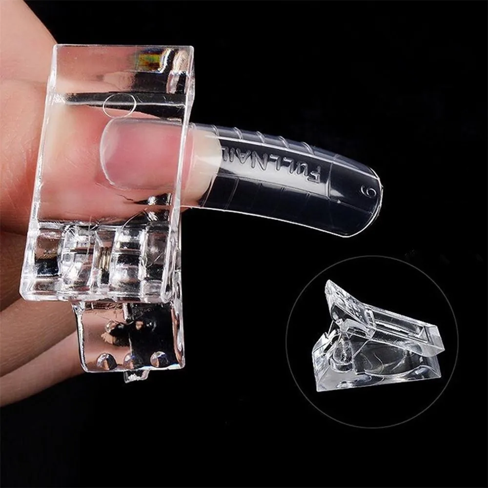 

Fashion Nail Tips Finger Extension Glue Fixed Clip False Nails Fixed Clip Nail Art UV Gel Builder Tools With Wholesale
