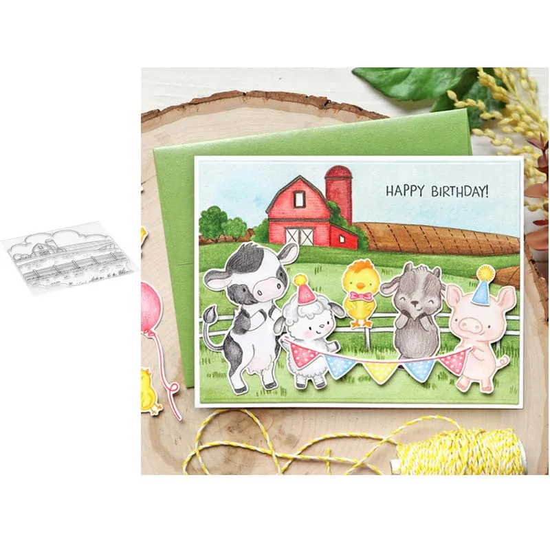 

Farm house Clear Rubber Stamps for DIY Scrapbooking Card Transparent Stamp Handmade Making Album Crafts Decorative New Stamps