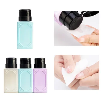 

230ml Nail Polish Remover Pressure Bottle New Alcohol Pressure Bottle Macaron Candy Color Unloading UV Gel Polish Nail Art