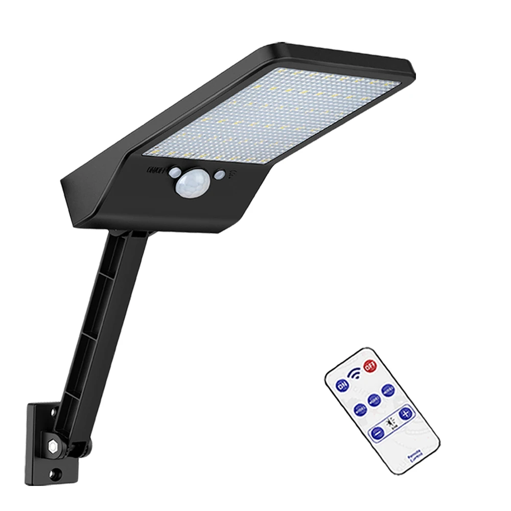 

Solar Light Black White Three Modes Waterproof Outdoor Garden Fence Lamp With rotate bracket remote control Gear lock